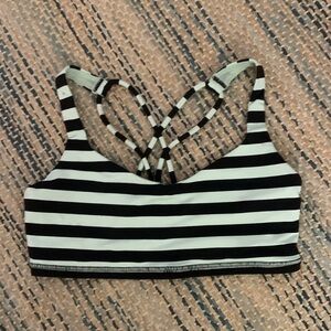 Lululemon striped sports bra, size 2